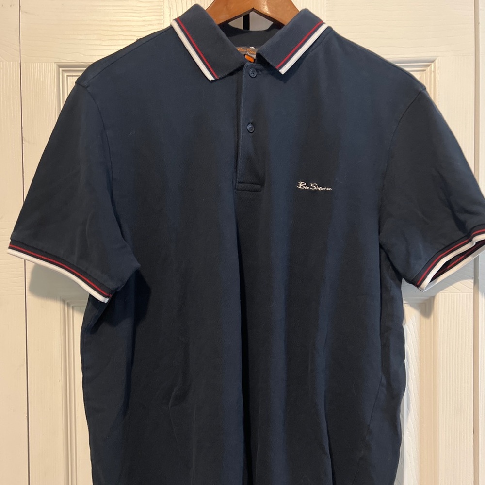 Ben Sherman Heritage Blue Polo Large Mod